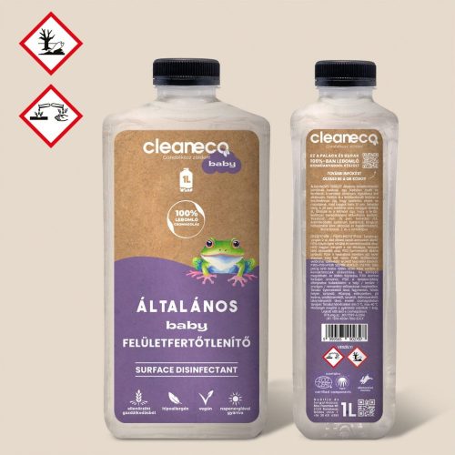 Cleaneco – Baby-Oberflächenreiniger 1 l – in kompostierbarer Verpackung