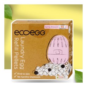   Ecoegg Waschkugel Nachfüllpackung Soft Spring – 50 Waschgänge – mit TURMALIN-Kugeln