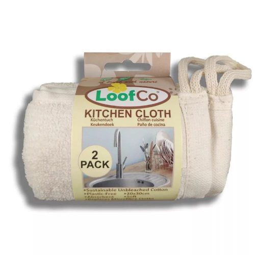 Loofco pamut konyhai törlőkendő - 2 db