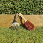 LoofCo Gartenbürste mit Griff aus Kokosfasern – 1 Stück