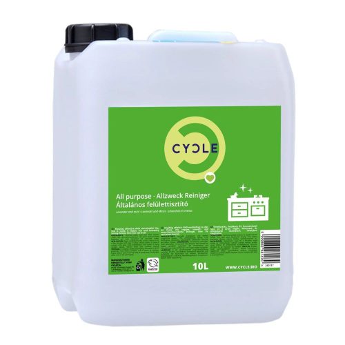 CYCLE általános felülettisztító levendula és menta illattal - 10 liter utántöltő