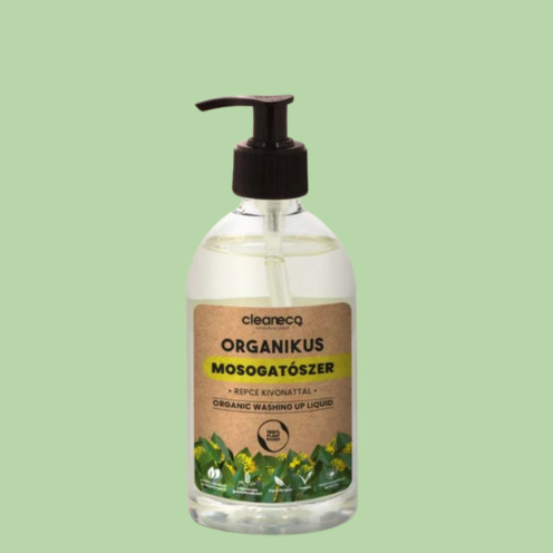 Cleaneco – Bio-Spülmittel – mit Raps-Extrakt 0,5 l – in wiederverwendbarer Pumpflasche
