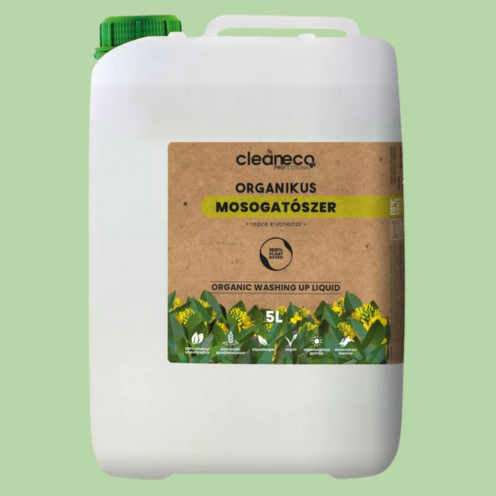 Cleaneco - Organikus Mosogatószer - repce kivonattal - 5liter - újrahasznosítható csomagolásban