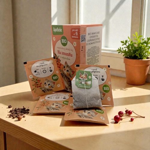 BIO IMMUCARE GYEREKTEA CSIPKEBOGYÓVAL ÉS HOMOKTÖVISSEL  20 filter, Tündérmese