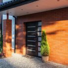 Esschert Design Méhecske mintás gumi és kókuszrost lábtörlő, 75 x 25 cm