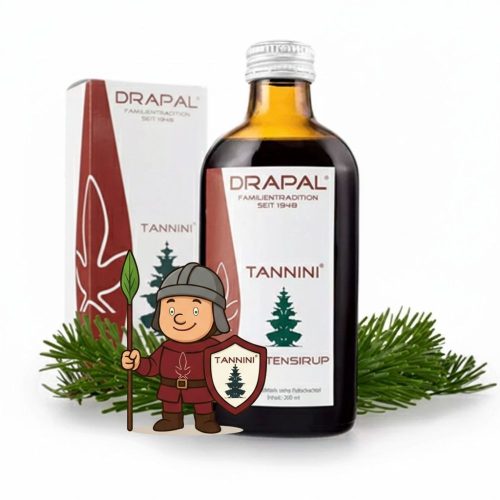 Drapal - TANNINI Erdeifenyőrügy Szirup Kakukkfűvel és Lándzsás Útifűvel 200ml