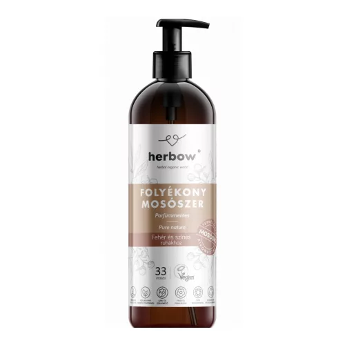 Herbow Flüssigwaschmittel Universal – für weiße und bunte Wäsche – natur 1000 ml