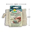 LoofCo Luffa Mini-Schwamm zum Geschirrspülen – 2 Stück