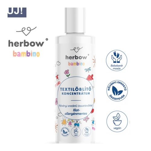 Herbow Bambino textilöblítő koncentrátum illat-allergénmentes 200 ml