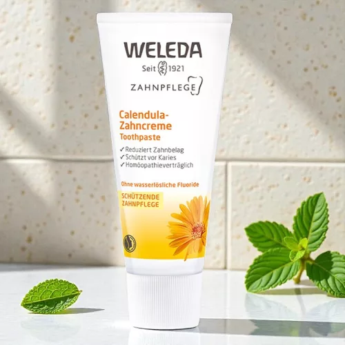Weleda Calendula Kräuter-Zahncreme ohne Menthol 75 ml