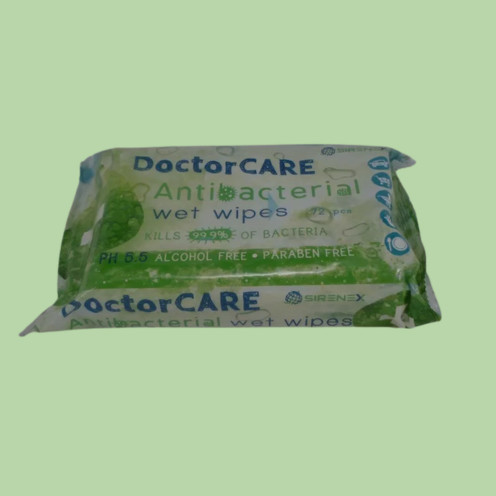 Doctor Care antibakteriális törlőkendő 72 db
