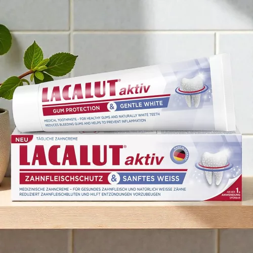 Lacalut aktiv Zahnfleischschutz & sanfte Zahnpasta 75 ml