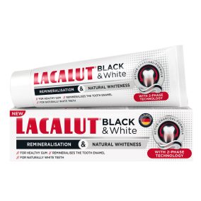 Lacalut Zahnpasta black & white 75 ml