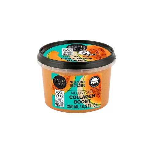 Organic Shop - “Collagen Boost” shea cukros testradír sárgadinnyével