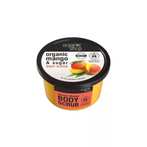 Organic Shop - Helyreállító testradír mangóval és cukorral