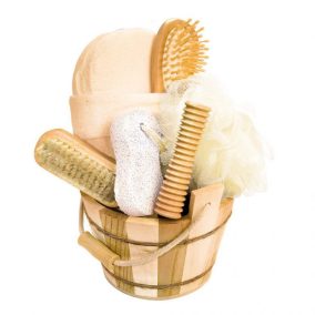 Croll & Denecke Geschenkset im Holz‑Eimer (5‑teilig)