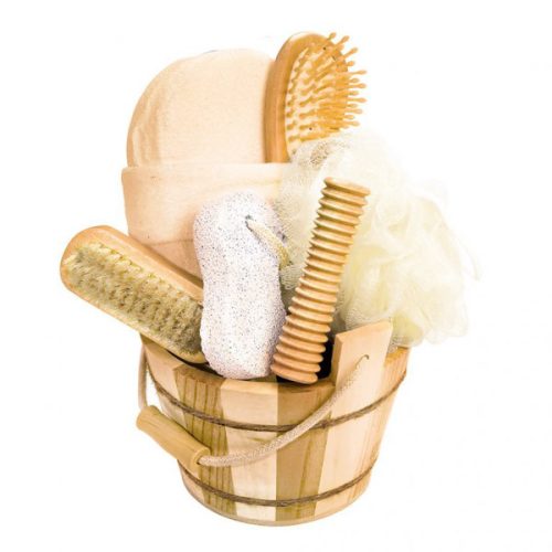 Croll & Denecke Geschenkset im Holz‑Eimer (5‑teilig)