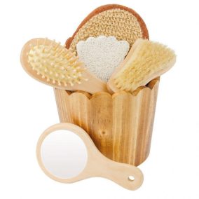   Croll&Denecke Geschenkpaket in einem kleinen Eimer aus gebranntem Holz