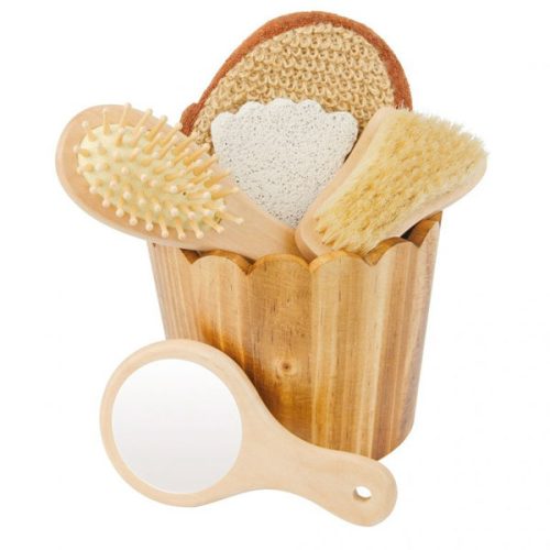 Croll&Denecke Geschenkpaket in einem kleinen Eimer aus gebranntem Holz