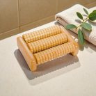 Croll&Denecke Holzfußmassagerolle, klein, 1x3 Reihen