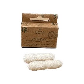 Croll&Denecke vegane Zahnseide-Nachfüllpackung, 2x30 m