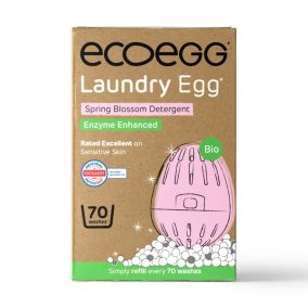  Ecoegg Waschmittelkapseln 70 – mit Enzymen – Zarter Frühlingsduft (+Turmalin) 