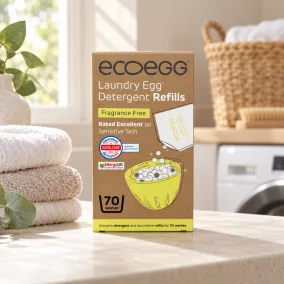   Ecoegg Mosótojás Utántöltő Illatmentes - 70 mosás - turmalin golyóval