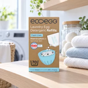   Ecoegg Mosótojás Utántöltő Friss Pamut - 70 mosás - turmalin golyóval