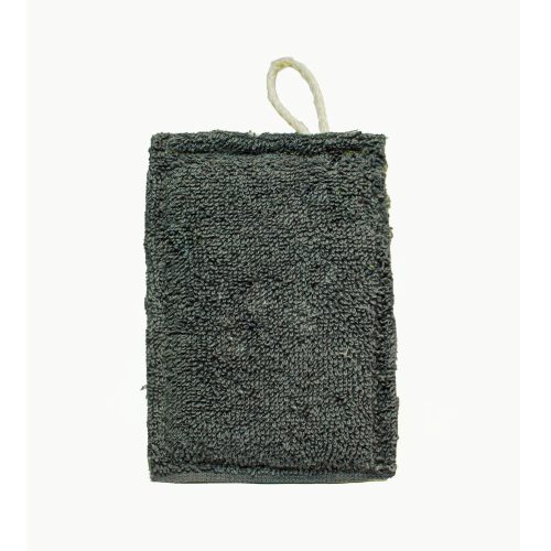 Luffa frottíros fürdőszivacs - 8x10-12cm - szürke