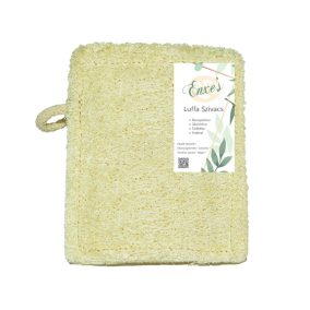   Luffa-Schwamm mit Aufhänger – genäht – 8 x 10–14 cm – ungarisches Produkt