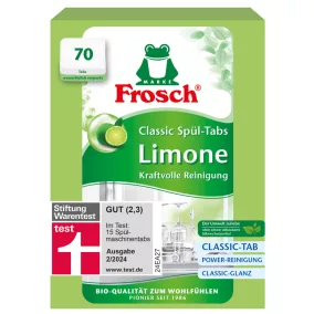 Frosch mosogatógép tabletta zöldcitrom 70db