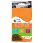 EcoHome – Universal-Reinigungstuch – mit Scheuerseite für harte Oberflächen – 1 Stück (orange)