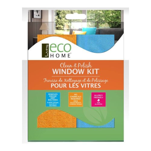 EcoHome 2er-Set Fensterreinigungstücher