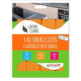   EcoHome – 4er-Pack Universal-Reinigungstücher – mit Scheuerseite für harte Oberflächen