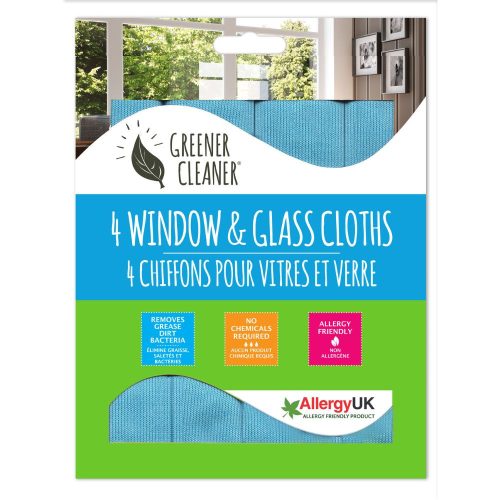 EcoHome – 4er-Pack Fenster- und Glasreinigungstücher