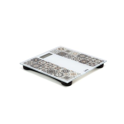 LAICA digitális személymérleg USB töltés funkcióval Mediterán bézs 180 kg-ig