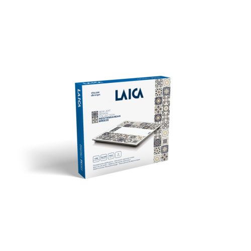 LAICA digitális személymérleg USB töltés funkcióval Mediterán bézs 180 kg-ig