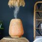   Olaki természetes fonott bambusz aromaterápiás illóolaj diffúzor 