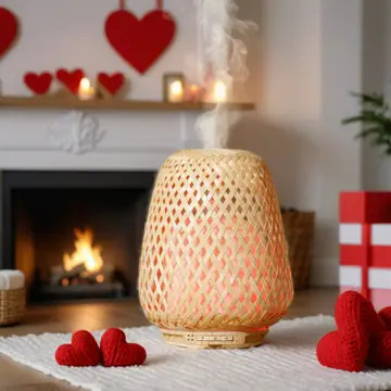 Olaki természetes fonott bambusz aromaterápiás illóolaj diffúzor 