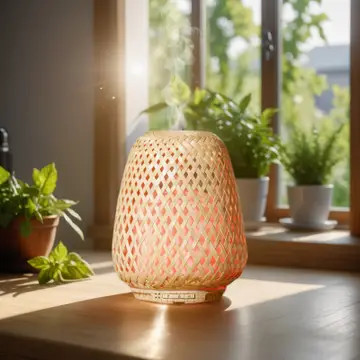 Olaki természetes fonott bambusz aromaterápiás illóolaj diffúzor 