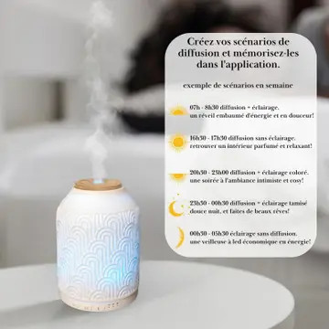 Prága aromaterápiás illóolaj diffúzor  – WiFi-kapcsolattal