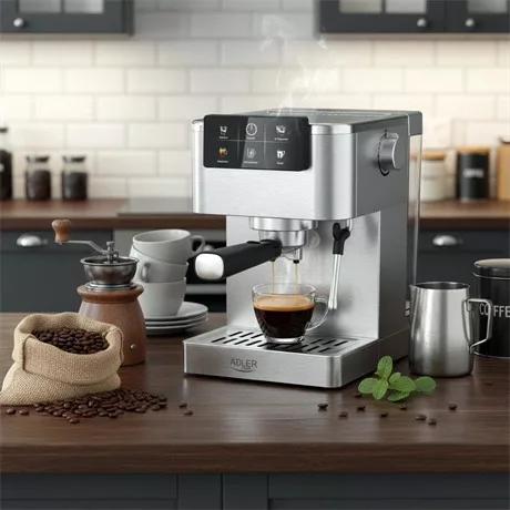 Adler KÁVÉFŐZŐ PRESSZÓ ÉRINTŐGOMB 20 BAR AD4390